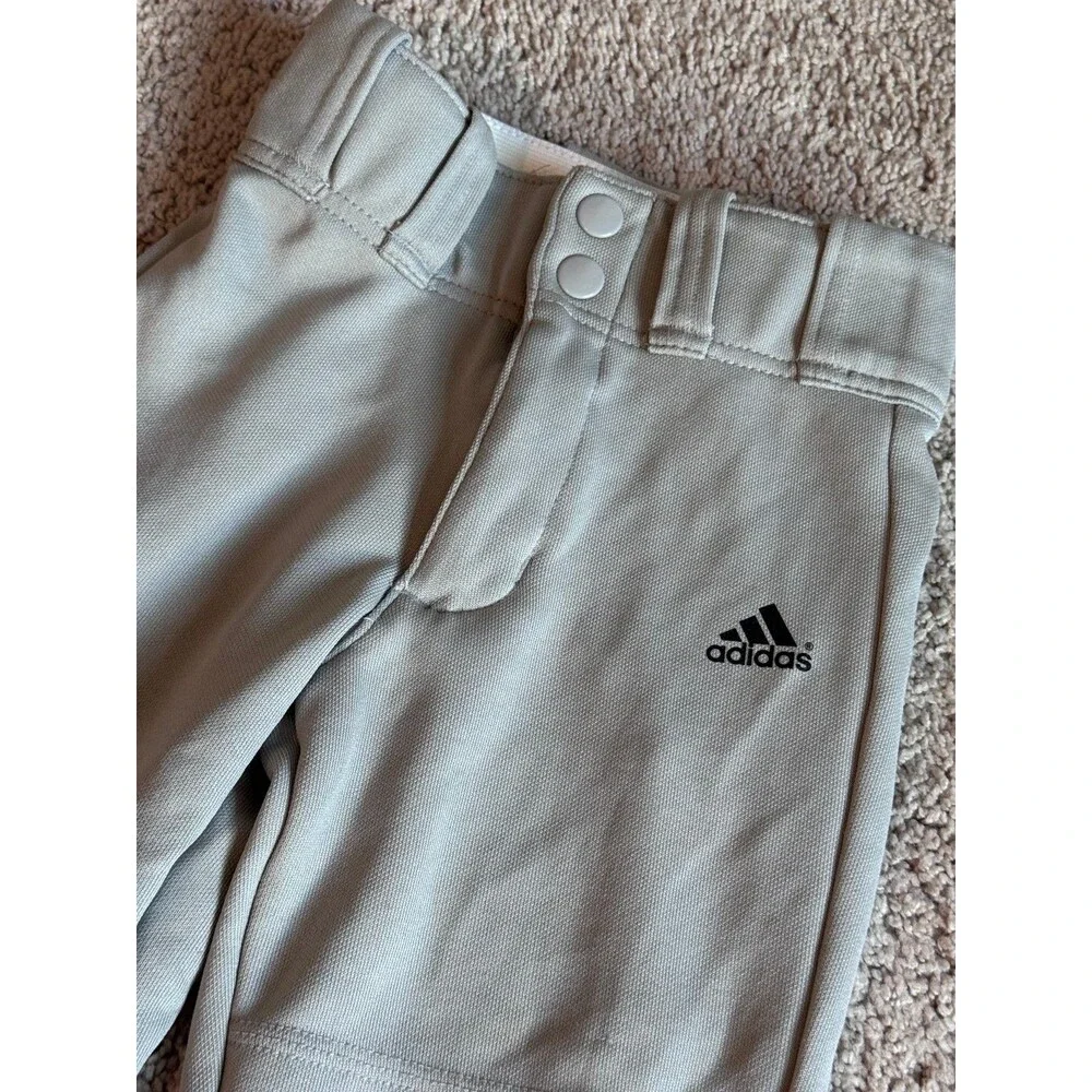 Adidas Brand, Gray Baseball Pants, Boy’s/Youth XXS, Sportswear